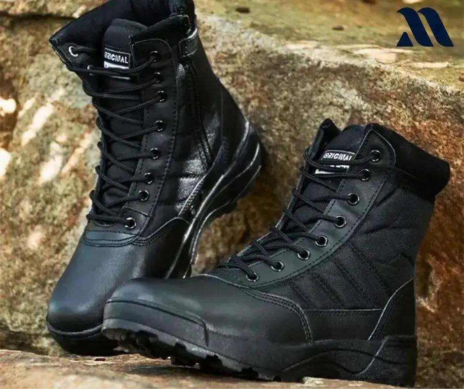 Combat Swat Military/Army Long Shoes, Outdoor Safety Boots, High Ankle Beautiful Long Boots, Polic, Tactical, Desert Shoes Multi Collections