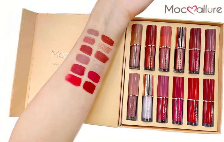 Mocallure - Creamy Matte Liquid Lipstick & Lip Gloss Set of 12 Reviews ⭐⭐⭐⭐⭐(FREE HOME DELIVERY) Multi Collection Online