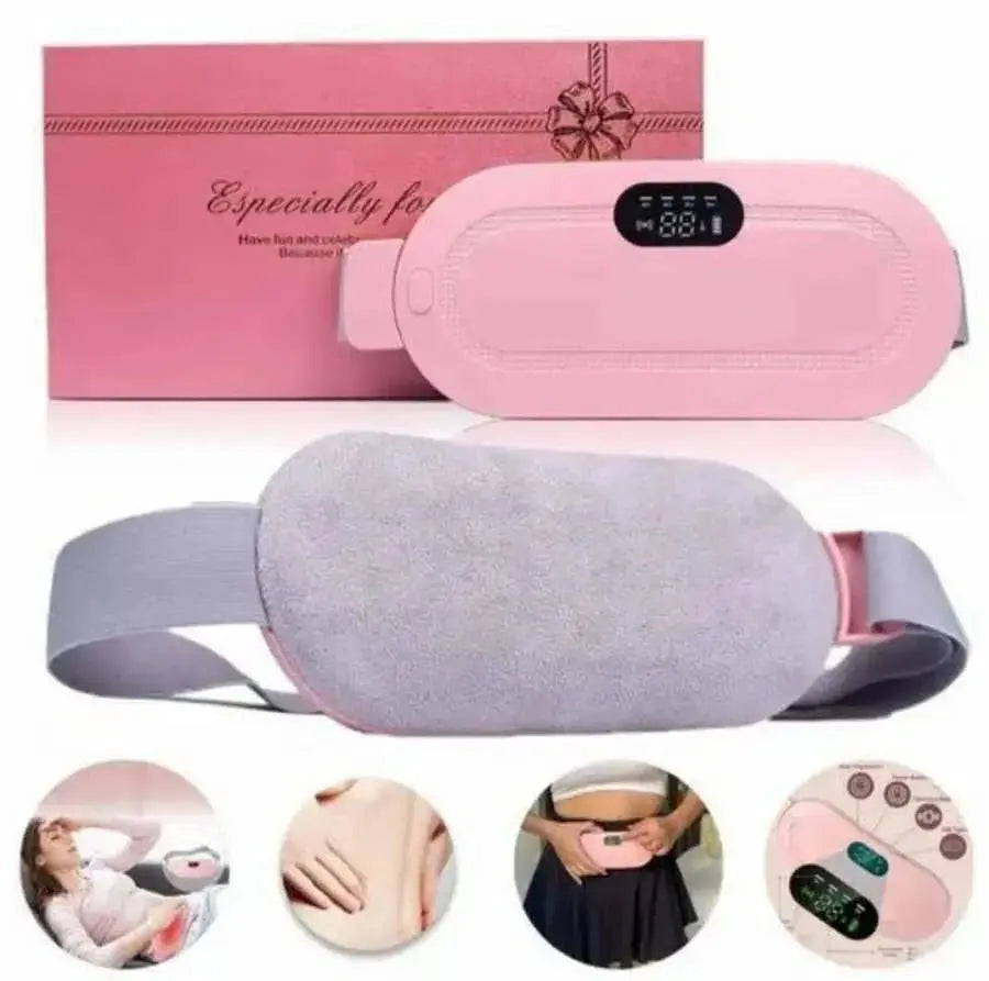 Period Pain Cramp Relief Belt -Portable Menstrual Heating Pad, Heated Belly Belt for Menstrual Cramp Relief with 3 Heat Levels and 4 Modes, Electric Belt Massage for Women and Girls Multi Collection Online