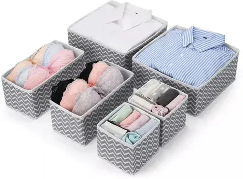 Drawer Organizer Set Pack of 6 Pink Multi Collection Online