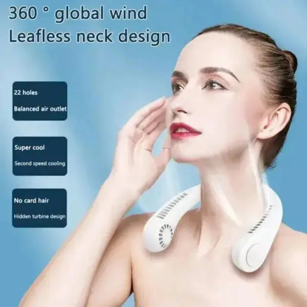 Rechargeable Portable Neck Fan USB Cooling Fan Adjustable Reviews ⭐⭐⭐⭐⭐(FREE HOME DELIVERY) Multi Collections